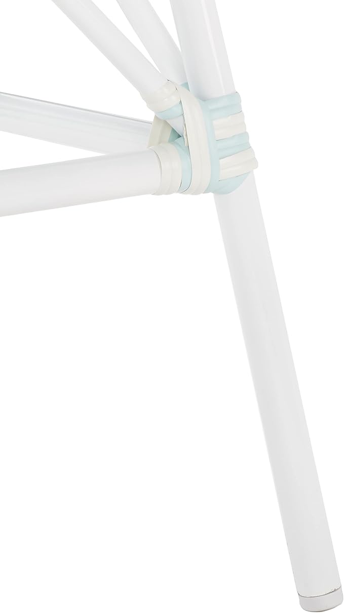 SAFAVIEH Outdoor Collection California Baby Blue/White Bistro Table (Fully Assembled)