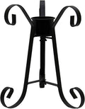 VOREEN 10-Inch Metal Gazing Ball Stand for 8-12 Inch Garden Globe, Outdoor Decor Garden Yard Accessories, Black