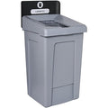Stager Direct, 33 Gallon Landfill Recycling Station with Lid, Recycle Bin, Exterior Trash Can, Recycling Station Kit, Heavy Duty Premium Plastic, Perfect for Kitchen, Office, Garden, Garage, (N.4)
