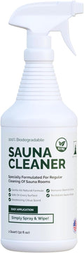 Sauna Cleaner - Natural Wood Cleaner & Deodorizer - Ready-to-Use Spray - 1 Quart (32 Fl Oz)