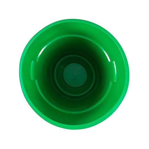 20 Gallon Trash Can With Lid Round Ingredient Storage Containers Recycling Bin Kitchen Garbage Can Office Garbage Can Trash Barrel Plastic Barrel Yard Waste Bin Outdoor Trashcan (10, Green)