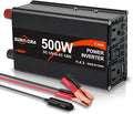 500 Watt Inverter 12V DC to 110V/120V AC 60HZ 1000 Watt(Peak) Car Power Inverter with 2 AC Outlets & Dual USB Ports for Car Vehicle Truck Camping