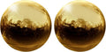 uxcell 2 Pcs Gazing Globe Decor Ball 3.5 Inch 90mm Reflective Garden Sphere Hollow Ball, Seamless Stainless Steel Gazing Ball, Smooth Mirror Globe for Garden Home Decor, Gold Tone