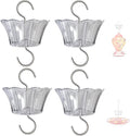 Ant Moat for Hummingbird Feeder - 3 OZ x 4 Pack Clear Insect Guard with Large Capacity