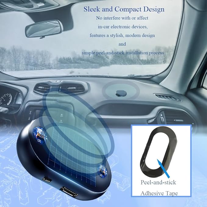 Riloer Electromagnetic Wave Anti Freezing And Snow Removal Device 1pc, Anti Freeze Electromagnetic Car Defroster For Snow Removal, Electromagnetic Car Snow Removal Device
