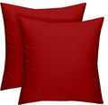 RSH DECOR: Square Throw Pillows Set of 2 | 24” x 24” | All-Weather Spun Fabric | Water and Fade-Resistant | Outdoor Accent Pillows for Patio Furniture | Red