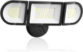 Olafus 130W Flood Lights Outdoor, 13000LM Super Bright LED Flood Light, IP65 Waterprooof Outdoor Flood Light Fixture, 3 Adjustable Heads, 6500K Exterior Security Lights for Yard, Garage, Black