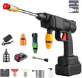 Cordless Pressure Washer, 30Bar 48V 2400mAH Rechargeable Battery Powered Pressure Washer with 2 Adjustable Nozzle Suitable for Washing Cars/Fences/Siding
