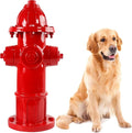Dog Fire Hydrant Pee Post Statue with 4 Stakes, Fake Fire Hydrant for Dogs to Pee On Puppy Pee Post Training Tool Yard Garden Indoor Lawn Ornament Outdoor Statue (25 * 12 inch)
