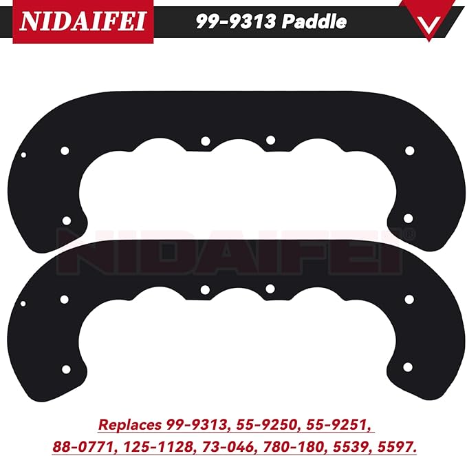 99-9313 Snow Blower Paddles with 133-5585 Scraper Blade Replaces Toro 125-1128 88-0771 55-9250 55-9251 55-9252 for Toro 210E, 210R, 421, 621, 621E, 721, 721E 721R, 721RC Snowthrowers