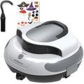 POOLPURE AquaGuard SE II Cordless Robotic Pool Cleaner - 120Min Runtime with 5000mAh Battery, Dual 30W Motor Power for Above Ground & Inground Pools, Auto Cleaning with Self-Parking