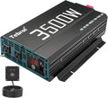 3500W Pure Sine Wave Inverter 12V DC to 110V AC Converter for Home, RV, Truck, Off-Grid Solar Power Inverter with Built-in 5V/2.1A USB, AC Hardwire Port, Remote Controller
