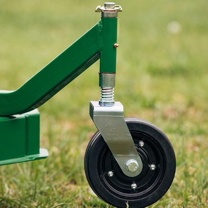 Titan Attachments 3 Point PTO Finish Mower, 60" Cutting Width, Category 1 Hitch, Rear Discharge, Requires 25-40 HP Tractor, Low-Noise Cast Iron Gearbox, Green Finish