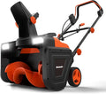 MAXLANDER Corded Electric Snow Blower, 20 Inch 15A Electric Snow Thrower with Dual LED Headlights & 180° Adjustable Chute, 25FT Throwing Distance, Walk-Behind Snowblower for Driveway and Walkway