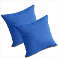 Comfort Classics Set of 2 Sunbrella Outdoor/Indoor Throw Pillows Inc. (Pacific Blue)