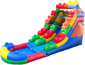 Inflatable Water Slide for Kids & Toddlers with Inflatable Pool, Backyard, Park or Commercial Use, Outdoor Water Play, Includes Blower Stakes, Splash Pool & Storage Bag, Large 25.5' x 9' x 15'