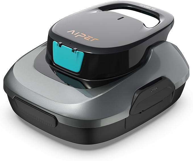 AIPER Scuba SE Cordless Pool Cleaner with 90-Min Runtime, Smart Self-Parking, Lightweight, Pool Vacuum for Above Ground Pools up to 860 Sq.ft