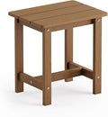 LUE BONA Outdoor Side Table, HDPS Small Adirondack End Table for Patio, Porch, Deck, Weather Resistant, Easy Maintenance, Indoor or Outdoor Use, Brown
