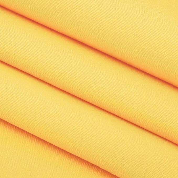 RSH DECOR: Sunbrella Square Throw Pillows Set of 2 | 20" x 20" | Water and Fade-Resistant Performance Fabric | Outdoor Pillow Covers with Down-Alternative Inserts | Canvas Buttercup Yellow