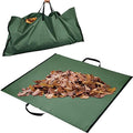 Leaf Bag for Collecting Leaves, Reusable Garden Yard Waste Tarp Container, Reusable Heavy Duty Gardening Bag with handles