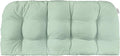 RSH DECOR: Sunbrella Tufted Wicker Loveseat Cushion | 41” x 19" | Water and Fade-Resistant Performance Fabric | Outdoor Settee Cushion for Patio Furniture | Canvas Spa