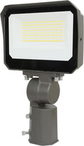LAMPHOME LED Flood Lights Outdoor 35/60/80W and 3000/4000/5000K Adjustable 10400Lm,Dusk-to-Dawn Sensor o Dawn Flood Light for Yard, Garage, Garden,UL Listed,Includes Knuckle Mount