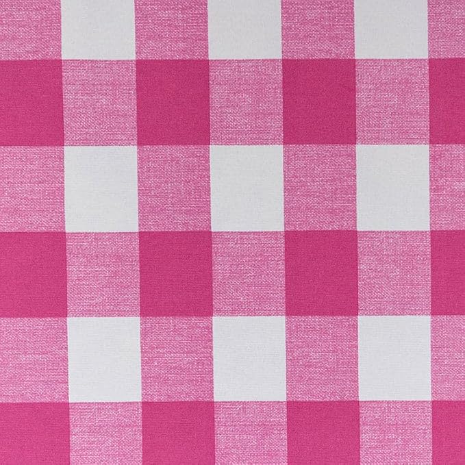 RSH DECOR: Square Throw Pillows Set of 2 | 24” x 24” | All-Weather Spun Fabric | Water and Fade-Resistant | Outdoor Accent Pillows for Patio Furniture | Classic Pink Buffalo