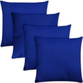 Covers & All Premium Square Throw Pillow Inserts with Covers Set of 4, 28 x 28 Inches Blue, Decorative Cushions for Couch Sofa Home Decor Office Travel UV Resistant Waterproof Soft Cushions Pillows