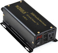 WZRELB 300W Pure Sine Wave Power Inverter 600W Peak DC 24V to 110V AC Car Adapter Off Grid with LED Display