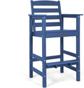 FUNBERRY Bar Height Outdoor Chair, Tall Adirondack Chair, All Weather HDPE Outdoor Bar Chairs for Bistro Patio Balcony
