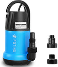FOTING Sump Pump 1HP Clean/Dirty Submersible Water Pump, 4600GPH Utility Pump Thermoplastic Electric Portable Transfer Water Pump for Swimming Pool Garden Pond Basement with 10ft Long Power Cord