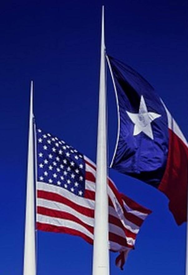 Texas Flag 5x8 – 100% Made in USA Heavy Duty Outdoor Embroidered Nylon, Large Weatherproof Texas State Flag with Brass Grommets, American Patriotic Banner for House, Ranch, School or Ceremony