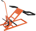 Lawn Mower Lift Jack 500 Lbs Weight Capacity, Lawn Mower Lift with Hydraulic Jack Adjustable Movable Lawn Lifter for Mower Maintenance Or Repair