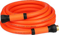 YOTOO Heavy Duty Hybrid Garden Water Hose 5/8-Inch by 25-Feet 150 PSI Kink Resistant, Flexible with Swivel Grip Handle and 3/4" GHT Solid Brass Fittings, Orange