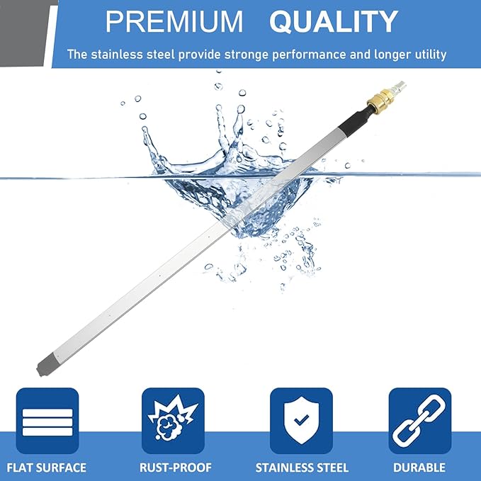 Lucstar Radiator Cleaning Wand, (40"wand+Coupler+Valve Switch), Radiator Genie Water Air Cleaning Wands,Radiator Flush And Cleaner Tool,Home Car Truck Power Washer Wand,Gutter Cleaning