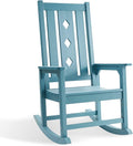 Oversized Rocking Chair, Outdoor Rocking Chair for Adults, All Weather Resistant Porch Rocker for Lawn Garden, 350lbs Weight Capacity