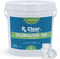 Rx Clear 1" Inch Chlorine Tabs | 5 Pounds | Use Tablets as Bactericide, Algaecide, & Disinfectant in Swimming Pools | Stabilized, Long Lasting, Slow Dissolving, & UV Protected