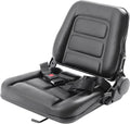 Universal Lawn Mower Seat, PVC Garden Tractor Seat, Tractor Suspension Seat, Universal Forklift Seat with Safety Belt, Full Suspension Seat Replacement for Heavy Mechanical Seat