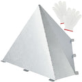 1 Set Snow Splitter for Chimneys Metal Roofs Adjustable Angle Roof Vent Snow Guard for 6" and 8" Wood Stove Pipes Chimneys Prevent Ice Dams and Winter Hazards