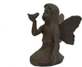 HomeOffice Small Cast Iron Playful Fairy Garden Statue Angel Pixie Fairy