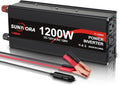1200 Watt Inverter 12V DC to 110V/120V AC 60HZ 2400 Watt(Peak) Car Power Inverter with 2 AC Outlets & Dual USB Ports for Car Vehicle Truck Camping