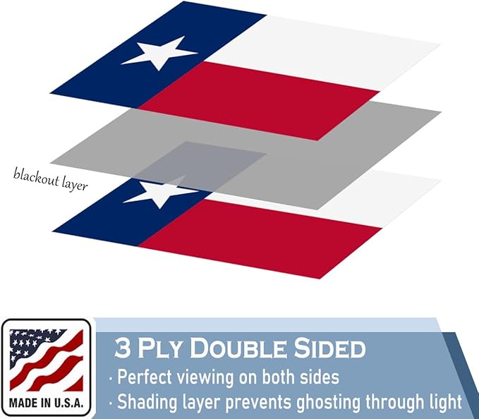 Texas State Flag 5x8 FT Made in The USA- Heavy Duty Vibrant Colours Double Sided Texas TX Flag with 3 Brass Grommets for Home/Company/Indoor Outdoor Decoration