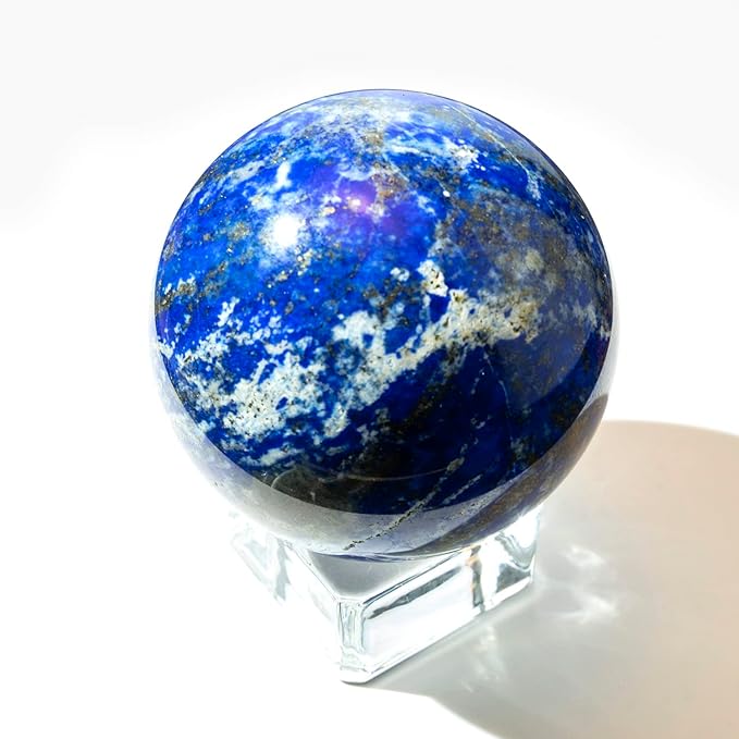 5-6CM/1.97-2.36inch Natural Crystal Ball Lapis Lazuli Polished Divination Ball Decorative Sphere Reiki Healing Crystals Ball Healing Stone Crafts (50-60mm, Lapis Lazuli)