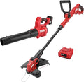 SKIL PWR CORE 20 12" Pivoting Head String Trimmer, and 420 CFM Leaf Blower Kit, 20-Volt Battery and Charger Included - CB1200B-13