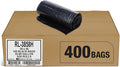 Aluf Plastics 55-60 Gallon Trash Liners - (Value 400 Pack) - 1 MIL Strength Black Plastic Garbage Bags 38"x 58" for 50-55 Gal Cans - Fits Toter, Rubbermaid Brute, Carlislie Bronco etc. (RL-3858H)