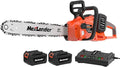 MAXLANDER 40V Cordless Brushless Chainsaw 16 Inch Electric Battery Powered with 4.0Ah Lithium Battery and Charger Quiet Auto-oiling Tool-less Tensioning