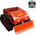 DIGMIGHT9 HP Gas RC Robotic Lawn Mower with Snow Plow - Remote Control Lawn Mower Robot, 600m Range, 21.6" Cutting Width for Slopes, Orchards & Commercial Use (Orange+Snow Shovel)