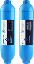 GLACIER FRESH Garden Hose End Pre-Filter for Swimming Pool, Hot Tubs, Spa, Inflatable Pool, Ponds, Greatly Reduces Bad Taste, Odors, Chlorin and Sediment, up to 8,000 Gallons, 2 Pack