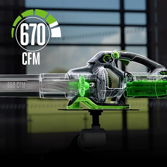 EGO POWER+ Combo, Cordless Trimmer and Blower, 15" Trimmer for Weeds and Grass with POWERLOAD and Cordless Electric 670 CFM Blower, Includes 56V 4.0Ah Battery and Charger - ST6703LB