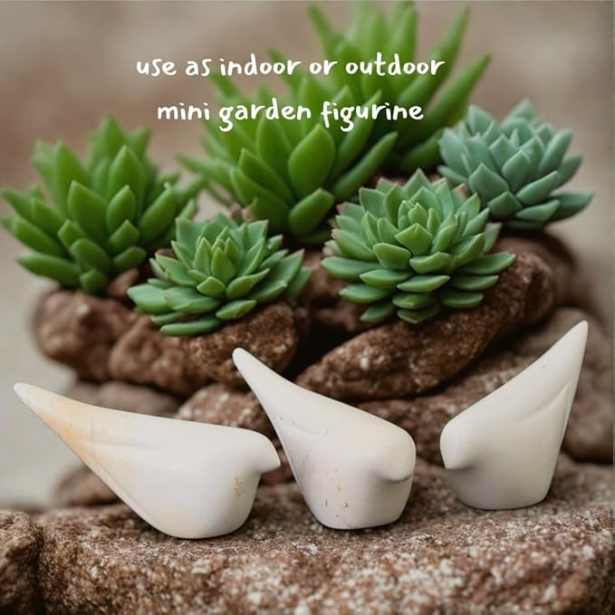 Bird Statue, Home Decor Accents, Collectible Figurines, Garden Sculptures, Accessories for Desk, Vanity, Animal Figurine for Indoor Outdoor, Miniature Gardens, Bird Decor Theme, One Piece